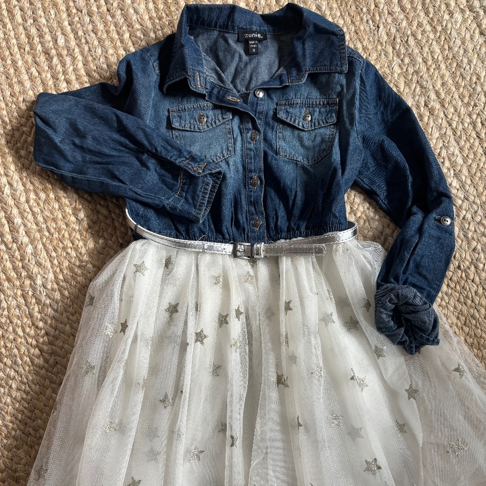 Fun Dress with Denim and Stars